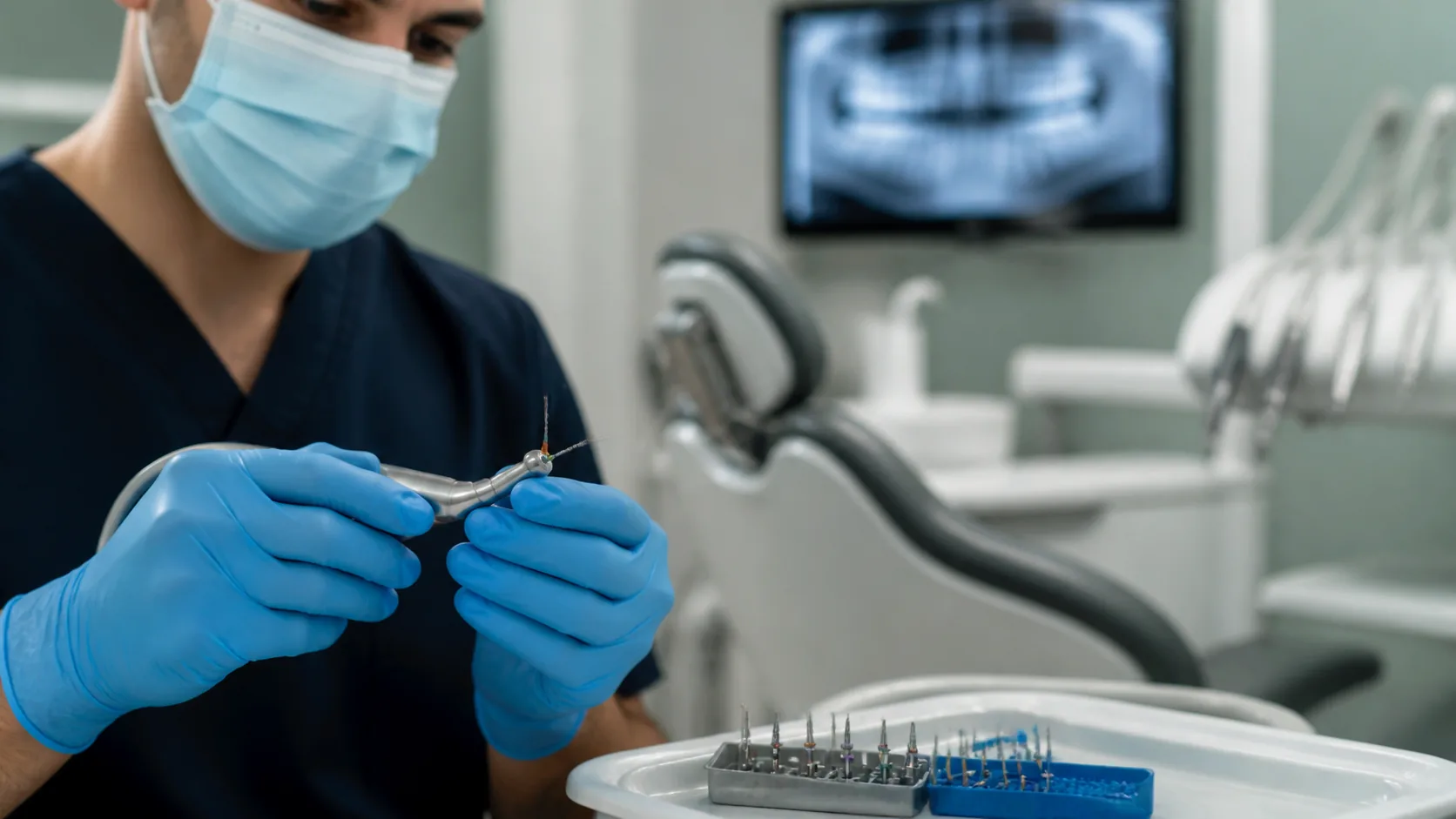 Preparación de tratamiento de endodoncia