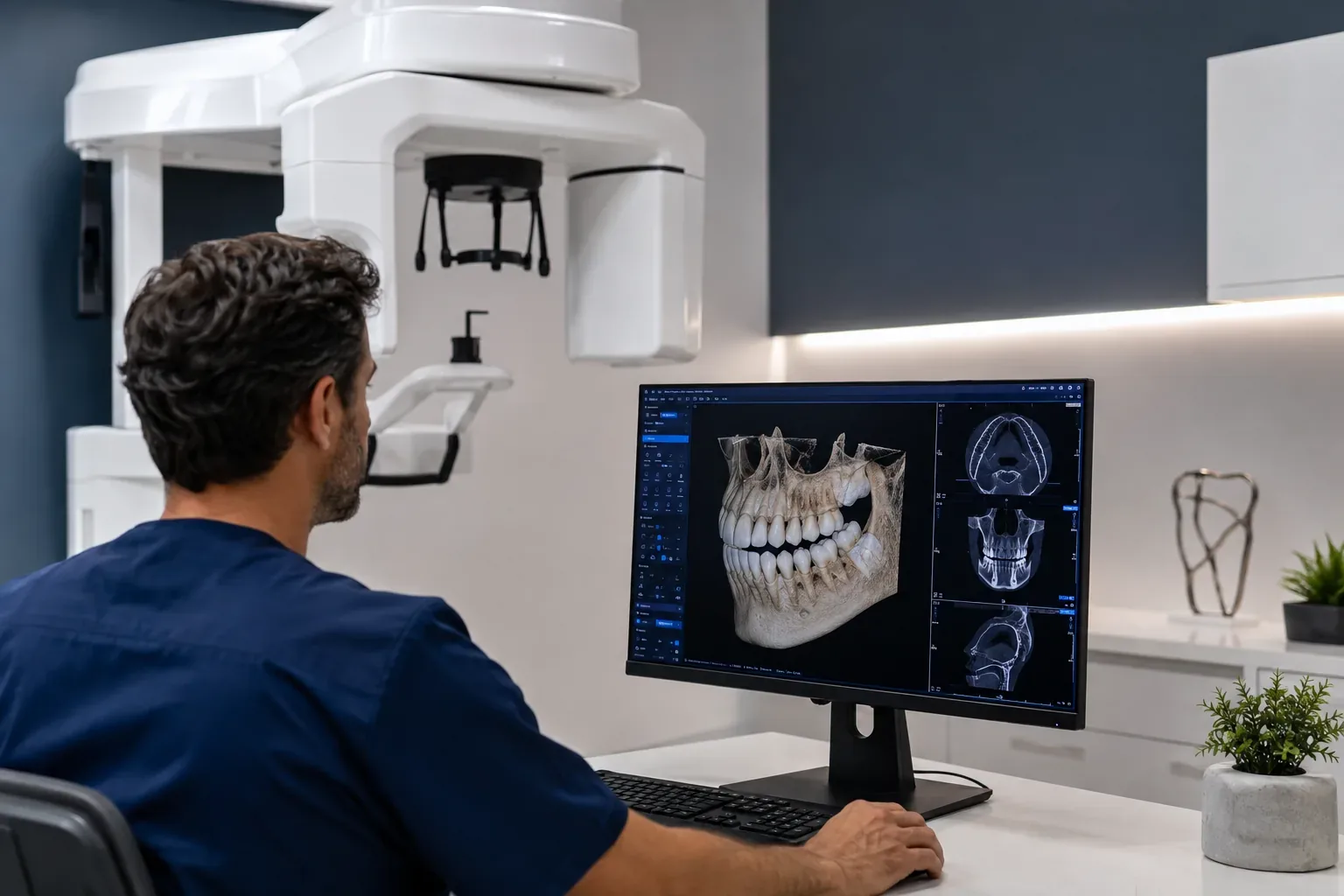 Planificación digital con tomografía dental CBCT para cirugía oral